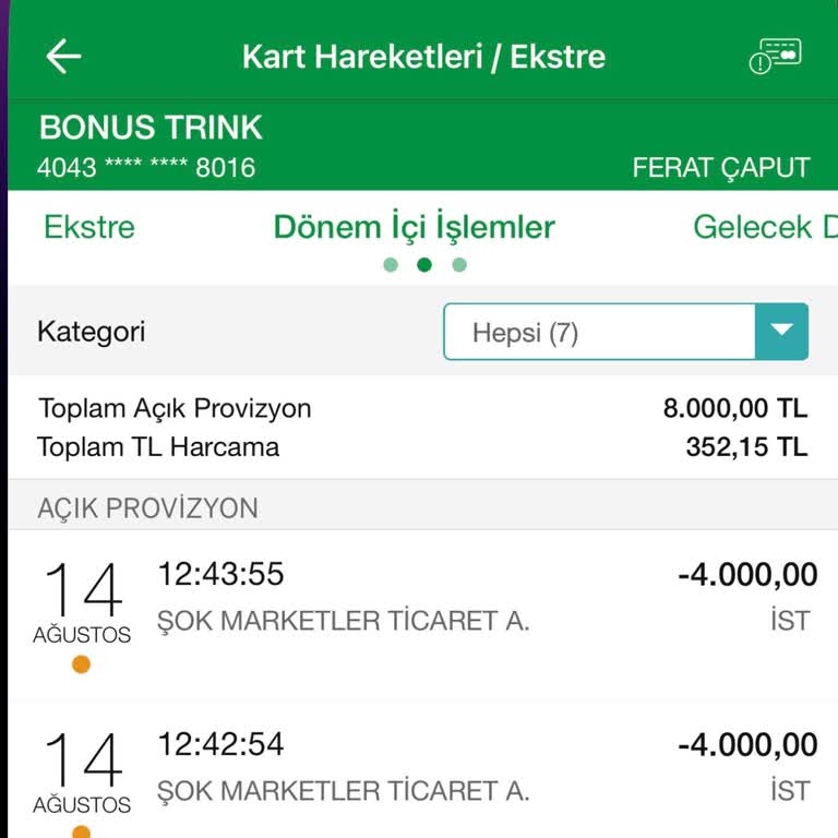 Şok Marketler Bilgim Dışında Şok Marketten Kredi Kartımdan Para Çekildi.