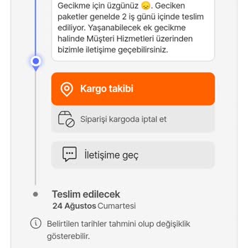 Jetizz Teslimat Gecikti Hiçbir Bilgi Alamıyorum