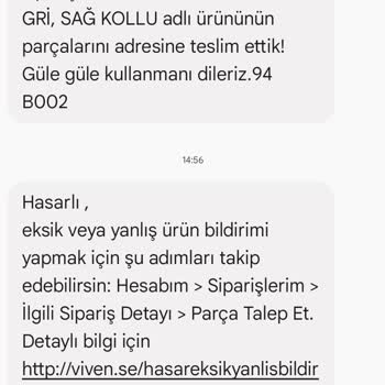 Vivense'nin; Ayıplı-Kusurlu Ürünü