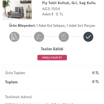 Vivense'nin; Ayıplı-Kusurlu Ürünü