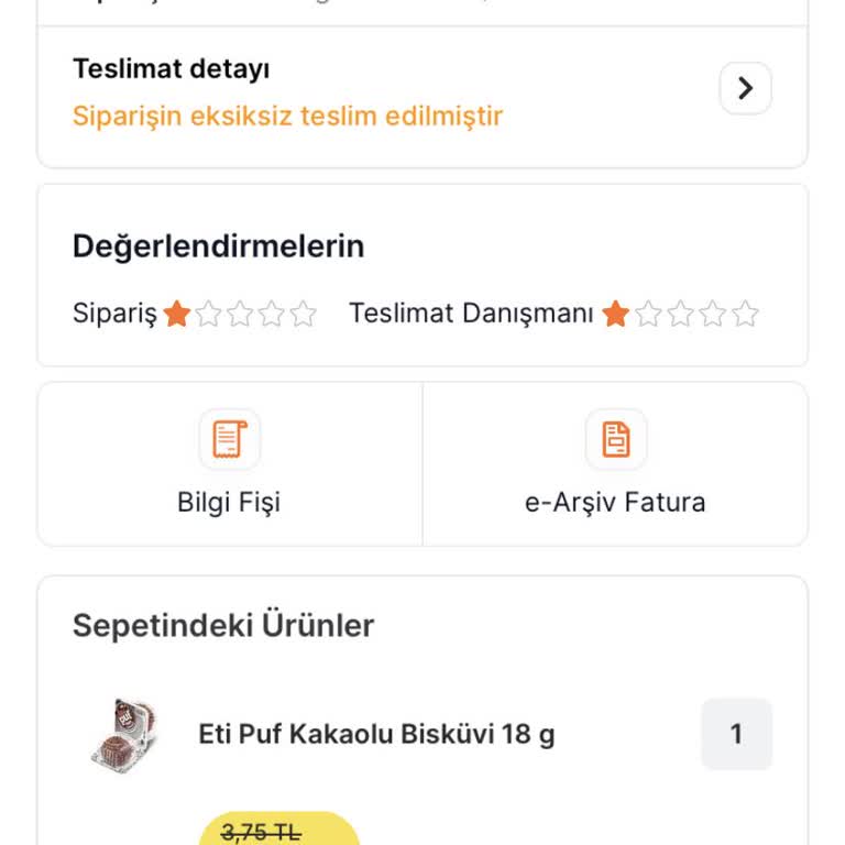 Migros Sanal Market Teslimat Sorunu