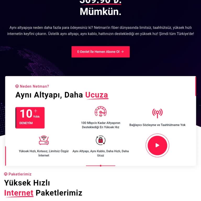 Netman (Sahil Net) İnternet Sağlayıcı
