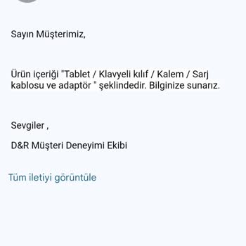 D&R Eksik Kutu İçeriği