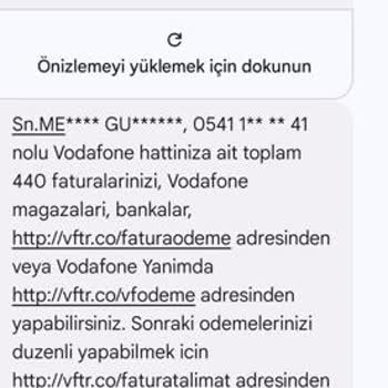 Vodafone'dan Gelen Tehdit Mesajları Hakkında Acil Yardım Talebi