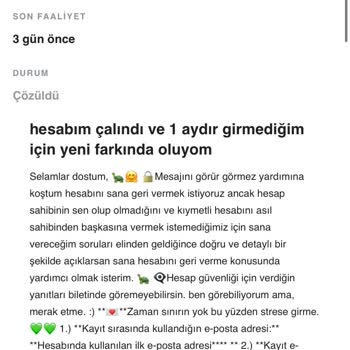 İtemSatış Satın Aldığım Hesap Çalınmaya Çalışılıyor Yardım Yok.
