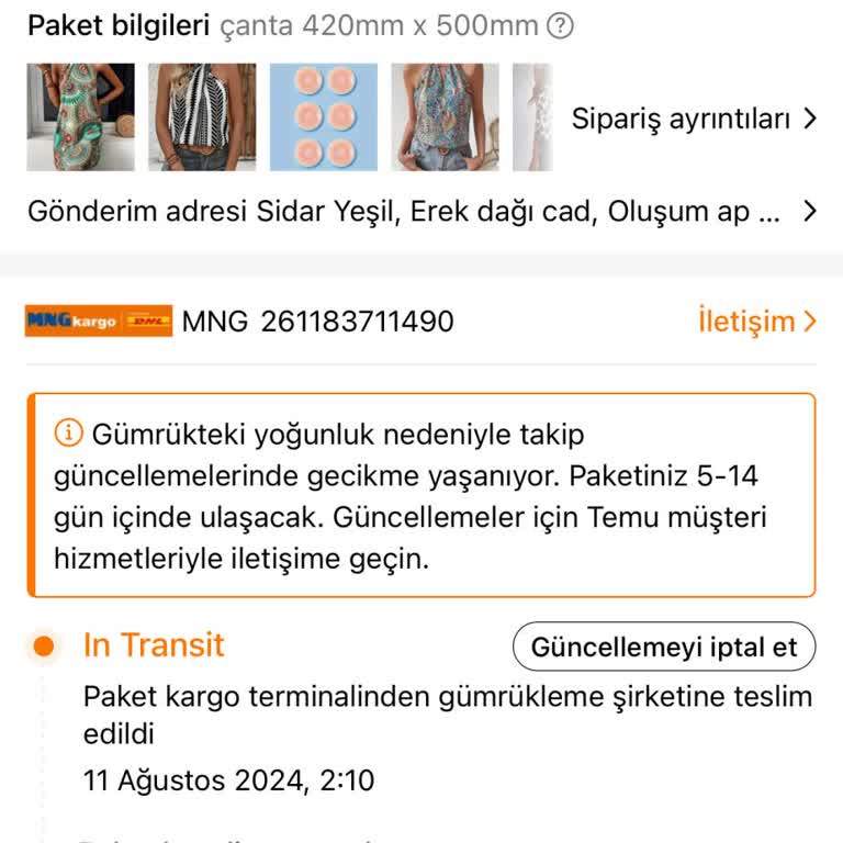 Temu Kargom 1 Ay Oldu Neredeyse Gelmedi