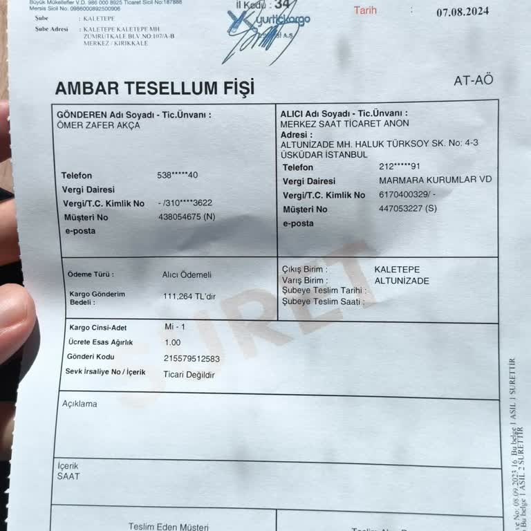 Momentus Saat Servis Kayıtsızlığı