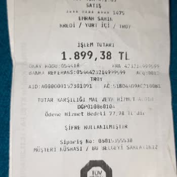 Tüvtürk Muayene Ücreti Ödeme Hizmet Bedeli Alınması