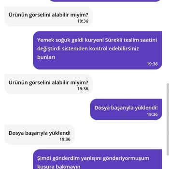 Getir Yemek Buz Gibi Ve Geç Geldi Müşteri Hizmetleri İlgilenmedi