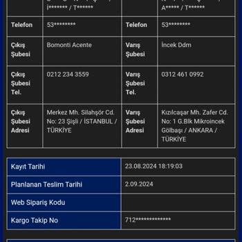 Sürat Kargo Ürün Sipariş Kargom Gelmedi