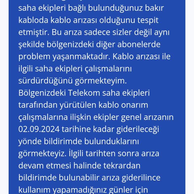 TurkNet İnternet Kablo Problemi