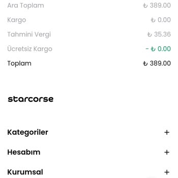 Starcorse Siparişimi Uzun Zamandır Kargoya Vermedi