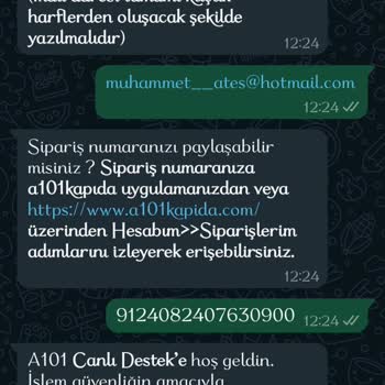 A101 Eksik Gelen Sipariş Ve İade Sorunu