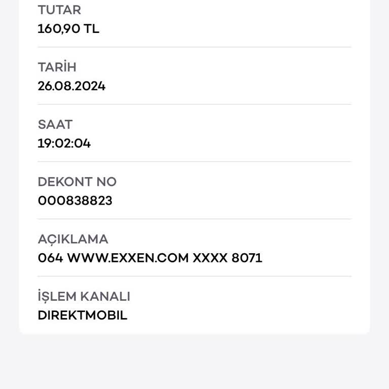 Exxen Üyelik İptal Etmeme Rağmen Hesabımdan Para Çekildi
