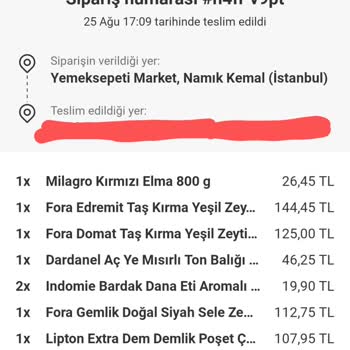 Yemek Sepeti Market Pahalı Ürünü Satıp Ucuz Ve Bozuk Ürünü Gönderiyor