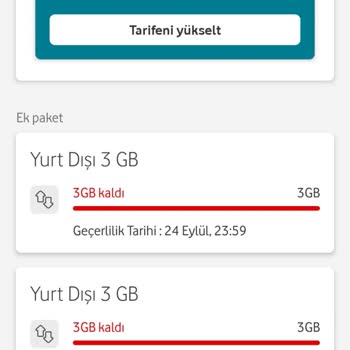 Yanımda Uygulaması Yurt Dışı Paketinde Mükerrer İşlem Sorunu