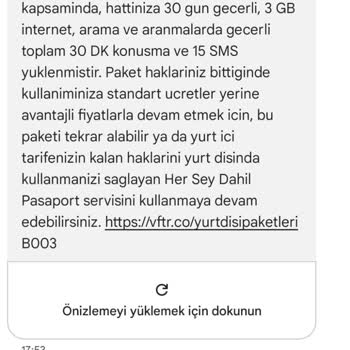 Yanımda Uygulaması Yurt Dışı Paketinde Mükerrer İşlem Sorunu