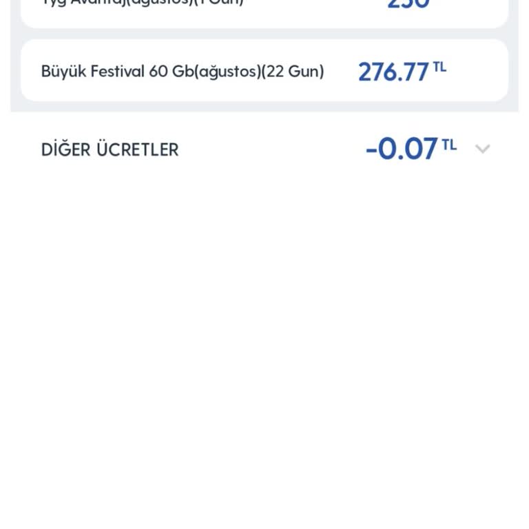 Turkcell Faturamı Yanlış Hesapladı