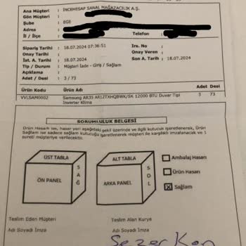 208458474631 İncehesap.com İade Kabul Etmeyip Yalan Beyanda Bulunuyor