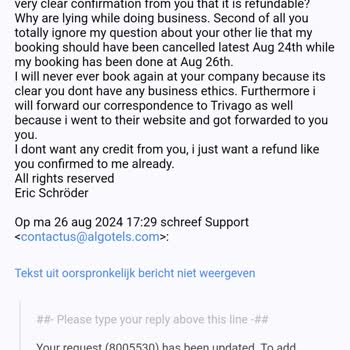 Trivago Paramın İadesi Hakkında