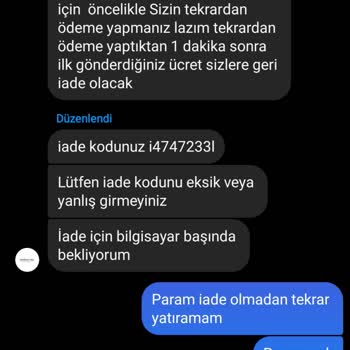Modaasevim (Instagram) Para Havalesinde Yaşanan Sorun Ve İade Talebi
