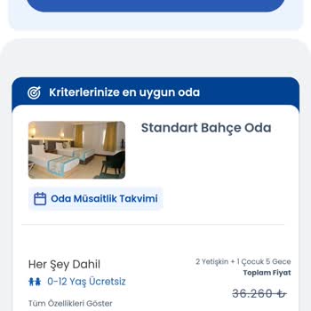 Tatilbudur Sunrise Beach Side'de Çocuk Ücreti Sorunu