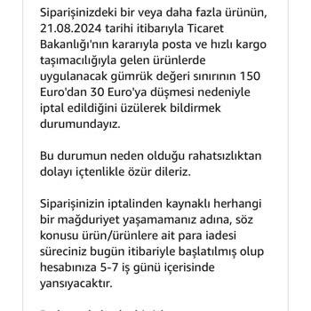 Amazon.com Sipariş Göndermiyor