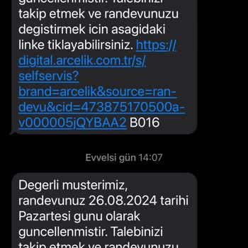 Arçelik Servis Randevularının Sürekli Ertelenmesi