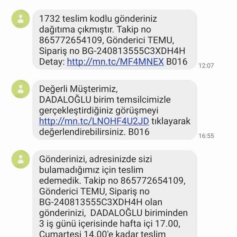 MNG Kargo Dadaloğlu Yüreğir Şubesi Adana Kargo Getirmiyor