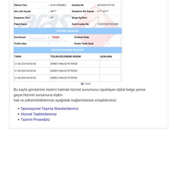 Aras Kargo Bir Haftadır İade Yapılmadı. Kargoda Görünüyor. Ar Motors