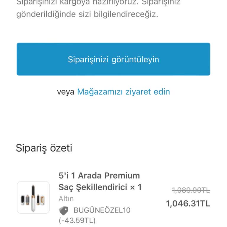 Blessin.com.tr Sahte Hesap Bildirimi