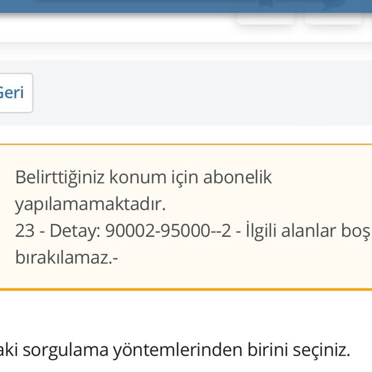 E-Devlet (Turkiye.gov.tr) Ck Elektrik Abone Olamam Sorunu