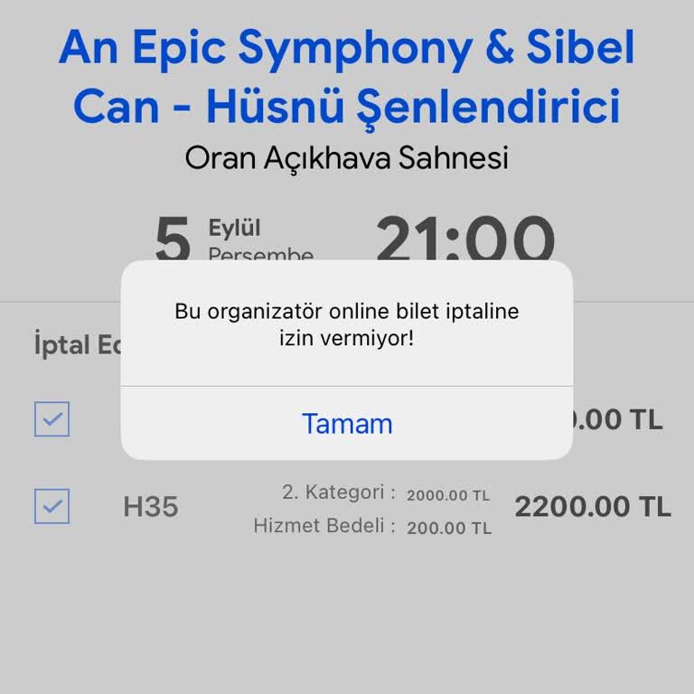 Biletinial.com Bilet İptali Ya Da Değişiklik