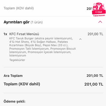 KFC Burger Hüsranı :(