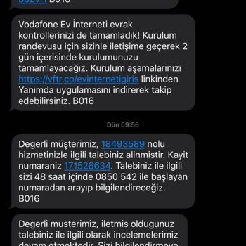 Vodafone Net Ev İnterneti Kurulum Sorunu Ve Taahhüt İhlali
