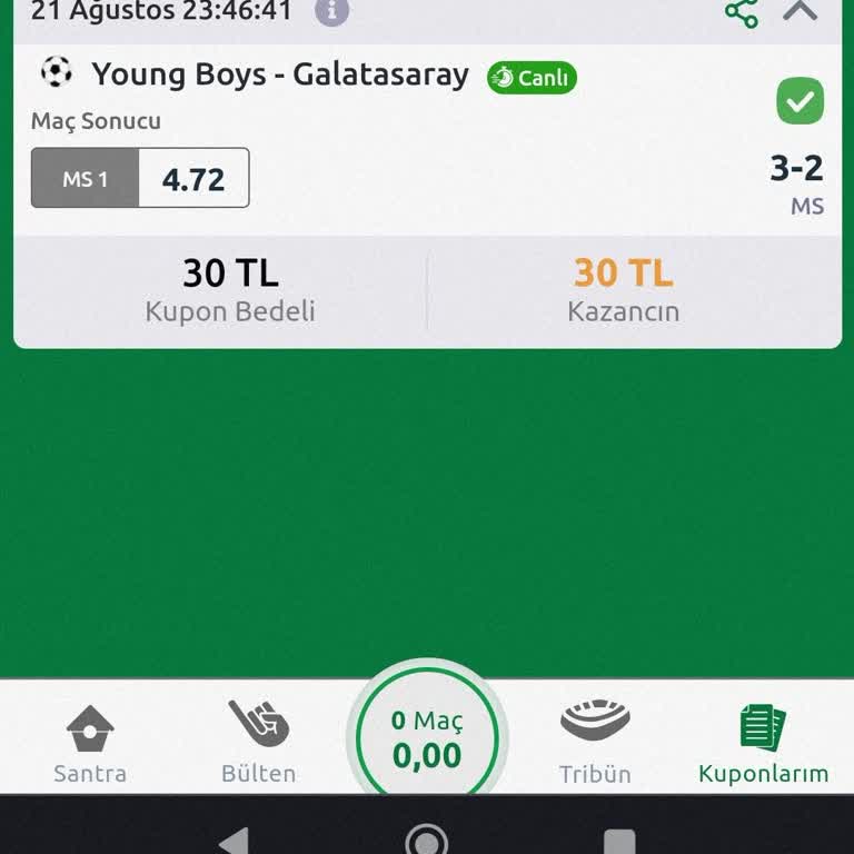 Bilyoner Sitesinde Kupon Kazancım Eksik Yatırıldı