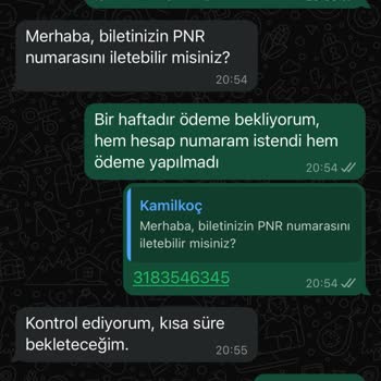 Kamil Koç Ücret İadesi Yapmıyor
