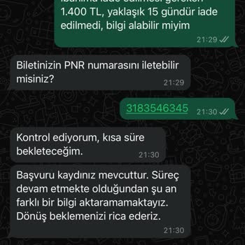 Kamil Koç Ücret İadesi Yapmıyor