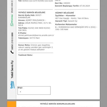 Beko Klima Su Akıtıyor Ve Firma Tamir Edemiyor