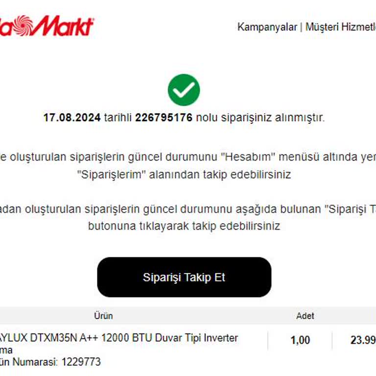 "mediamarkt.com" Adlı Web Sitesini Şikayet Ediyorum.