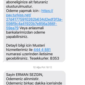 TURKISS TurkNet Hizmet Kalitesinden Memnuniyetsizlik