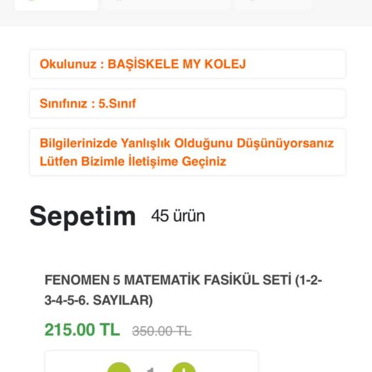 My Okulları Başiskele Kitap Ücreti.