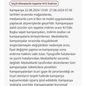 Media Markt Kampanyasını Uygulamayıp Mağdur Ediyor