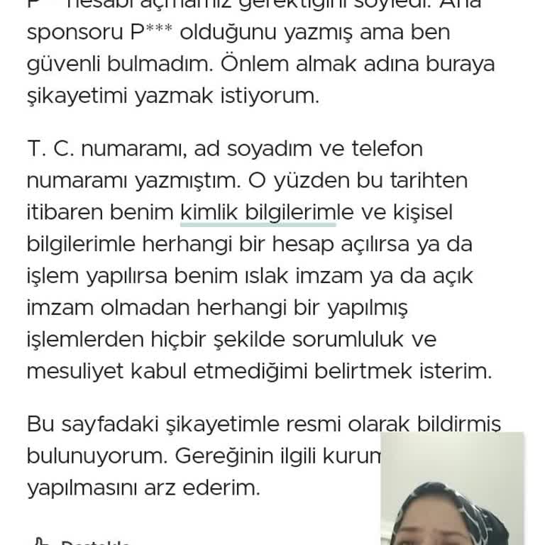 Asya Yardım Vakfı Adına Yapılan Şüpheli Arama Ve Kimlik Bilgilerimin Güvenliği
