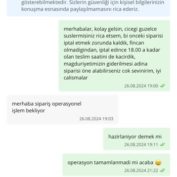 Şanlıurfa Çiçek Sepeti İşletmesinde Hayal Kırıklığı Ve Müşteri Memnuniyetsizliği