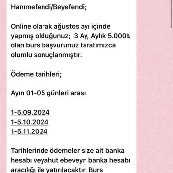 Acıbadem Vakfı Burs Başvurusu Üzerinden Kişisel Bilgilerimin Kullanılması