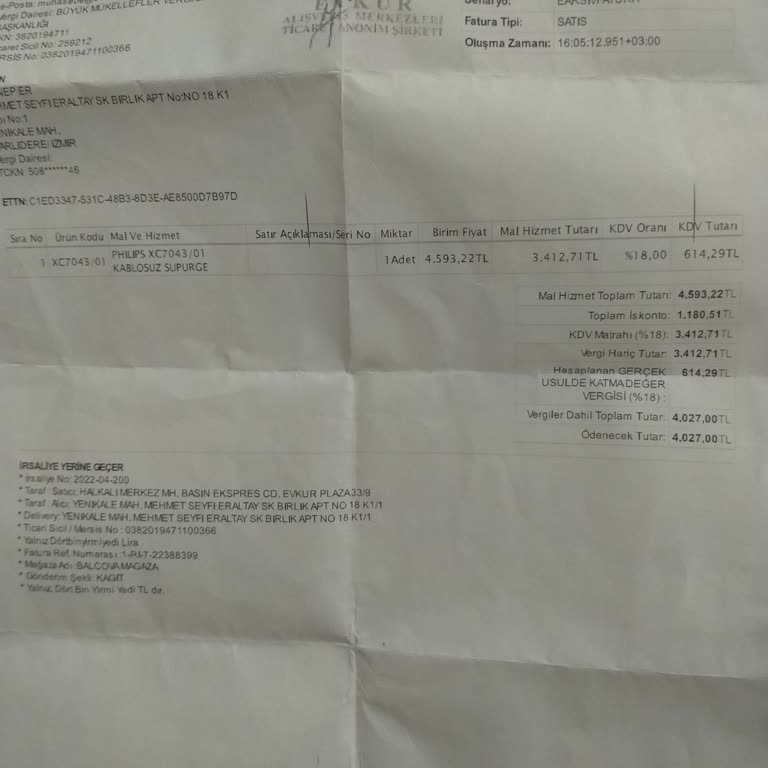 Evkur Philips Şarjlı El Süpürge