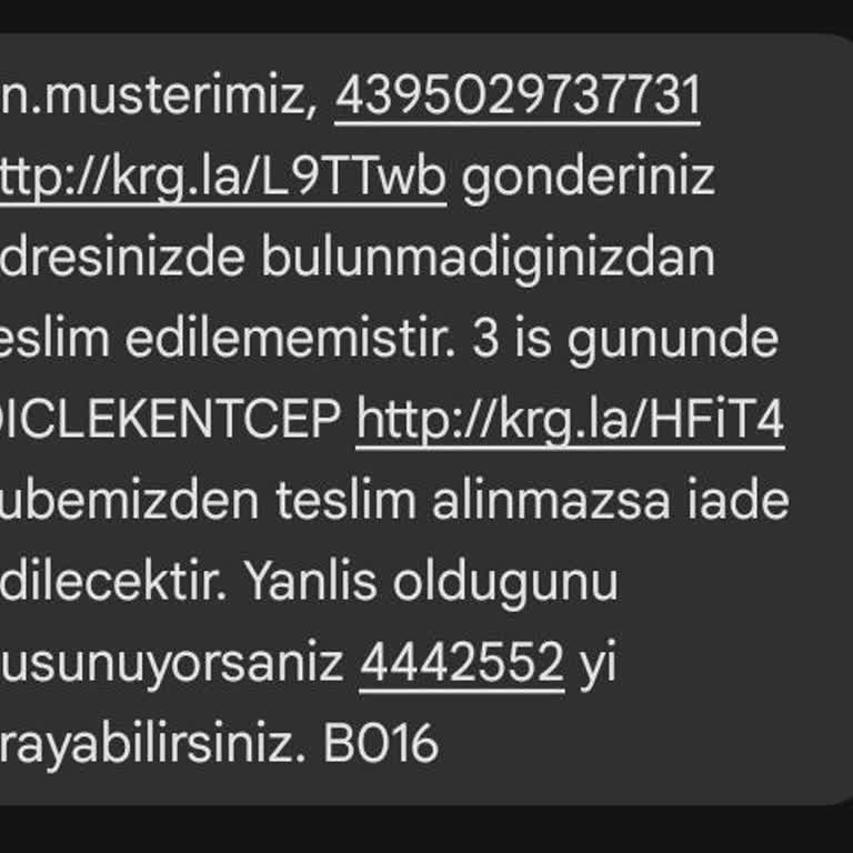 Aras Kargo Kurye Kargomu Adrese Teslim Etmeyip Şubeye Yollamış