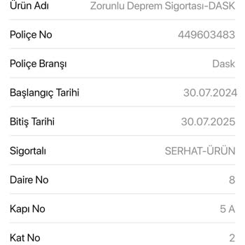 Türkiye Sigorta Hatalı Daire Ve Fazla Poliçe Kesintisi