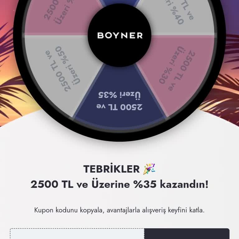 Boyner'de Çevir Kazan İndirimi Kullanılamıyor
